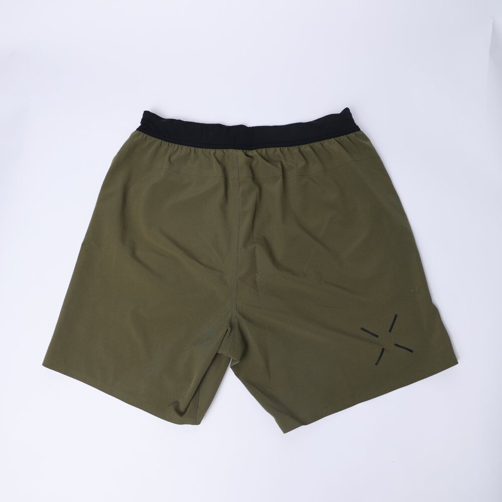 Ten Thousand Interval 7" Unlined Shorts Olive Green Size Small - Picture 2 of 3